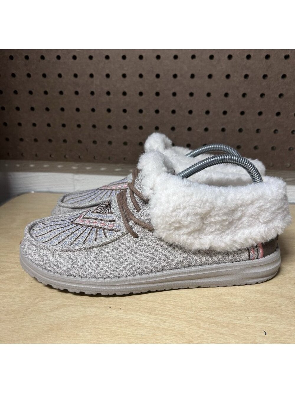 Hey Dude Britt Western Brown Slip On Women’s Shoes Size 8 Casual